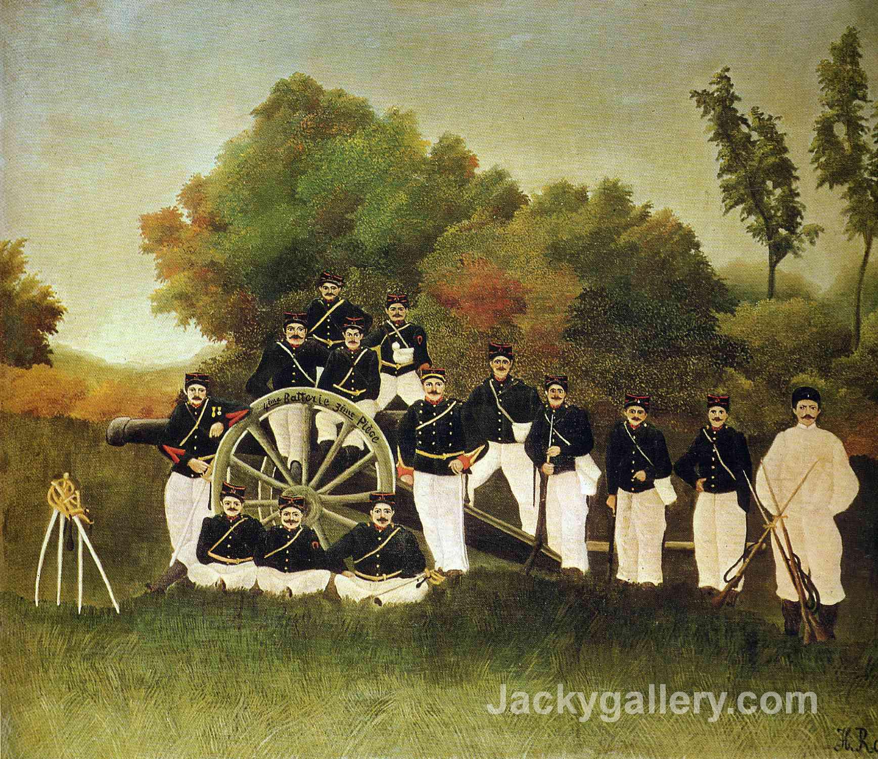 The Artillerymen by Henri Rousseau paintings reproduction